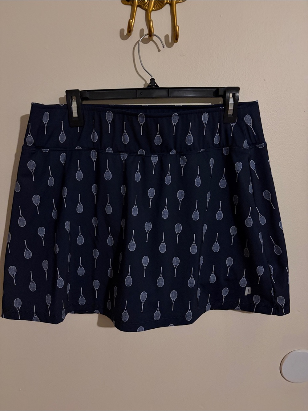 Prince Navy Tennis Racket Mini Skirt